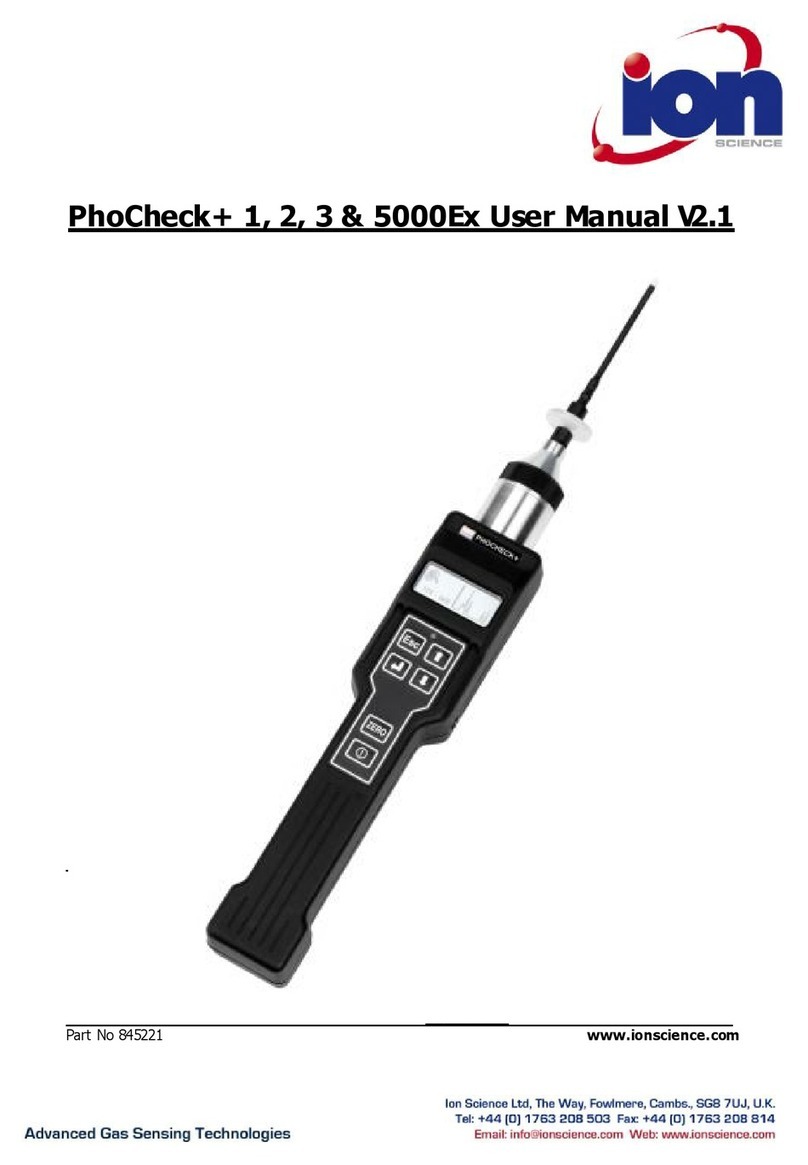 ion science PhoCheck+ Series User manual