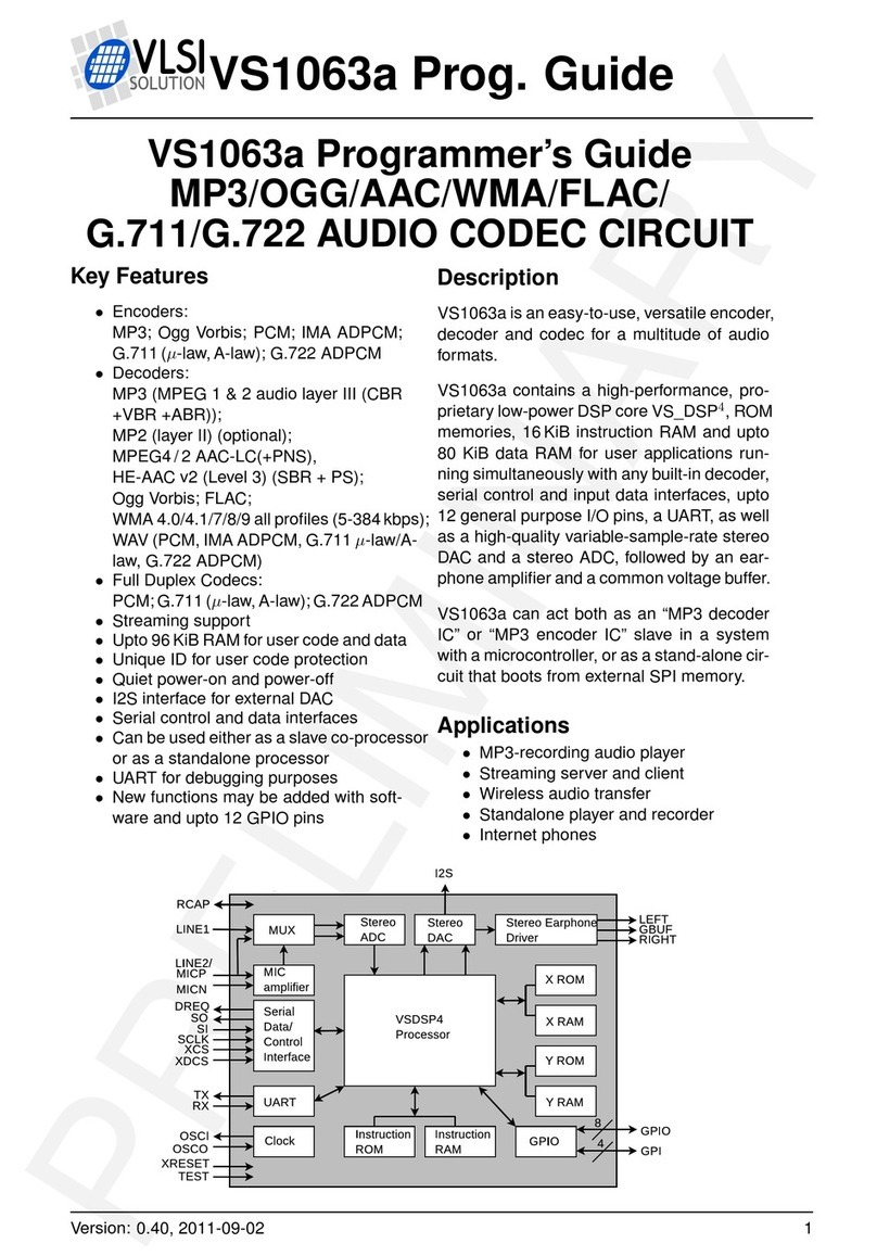 Vlsi VS1063a Programmer's guide