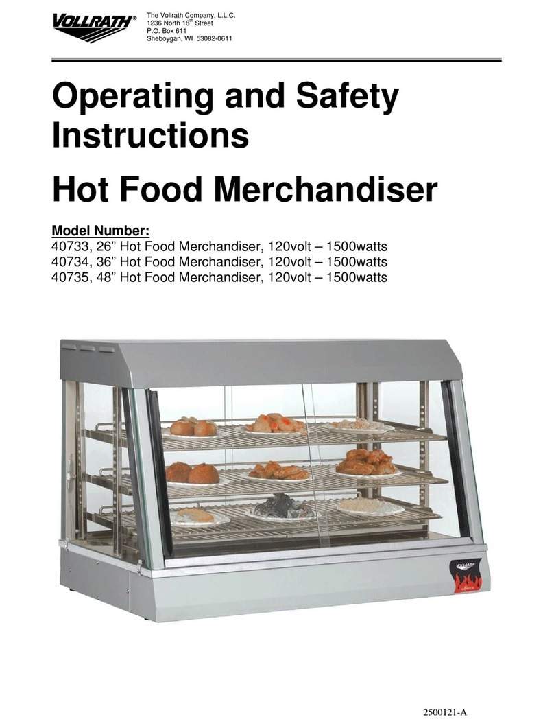 Vollrath 40733 Operating and safety instructions