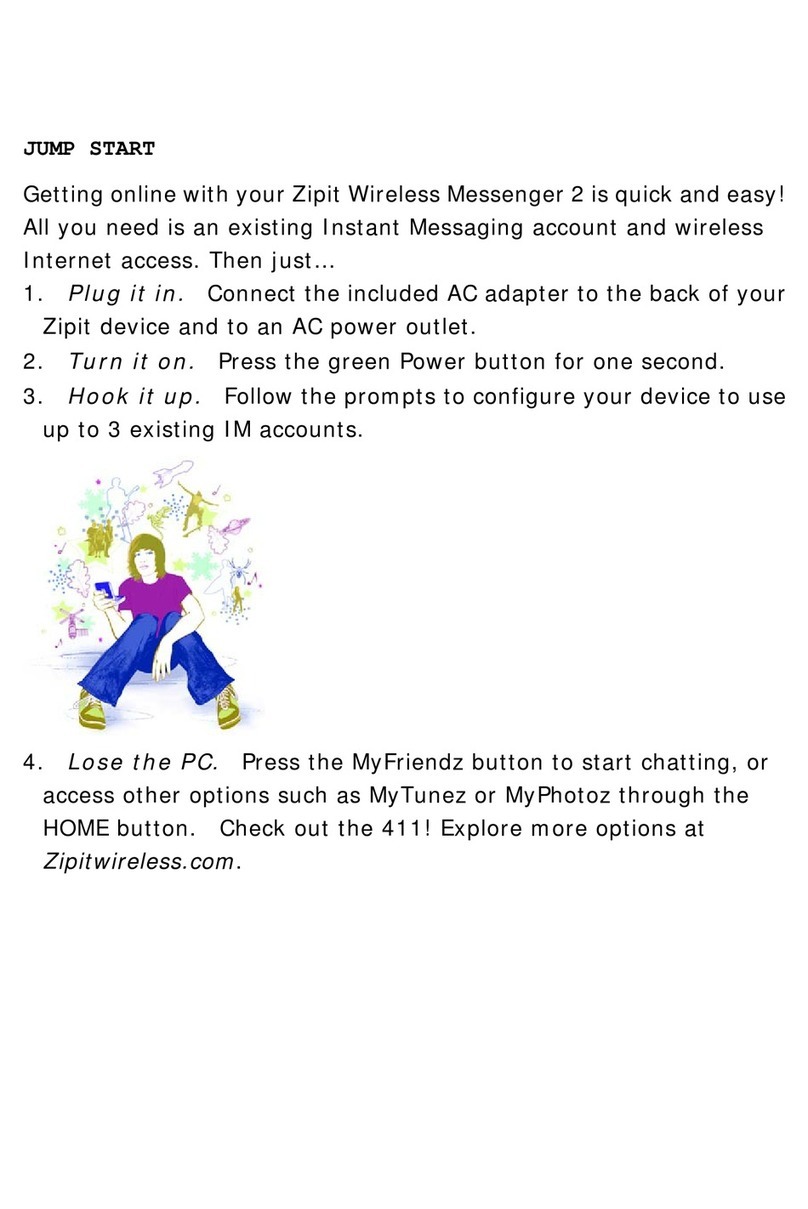 Zipit Wireless Messenger 2 manual