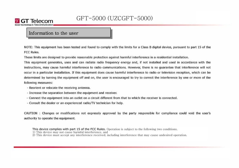 GT Telecom GFT-5000 user manual