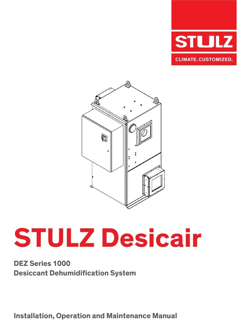 Stulz DesicAir 1000 Series Installation, operation and maintenance manual