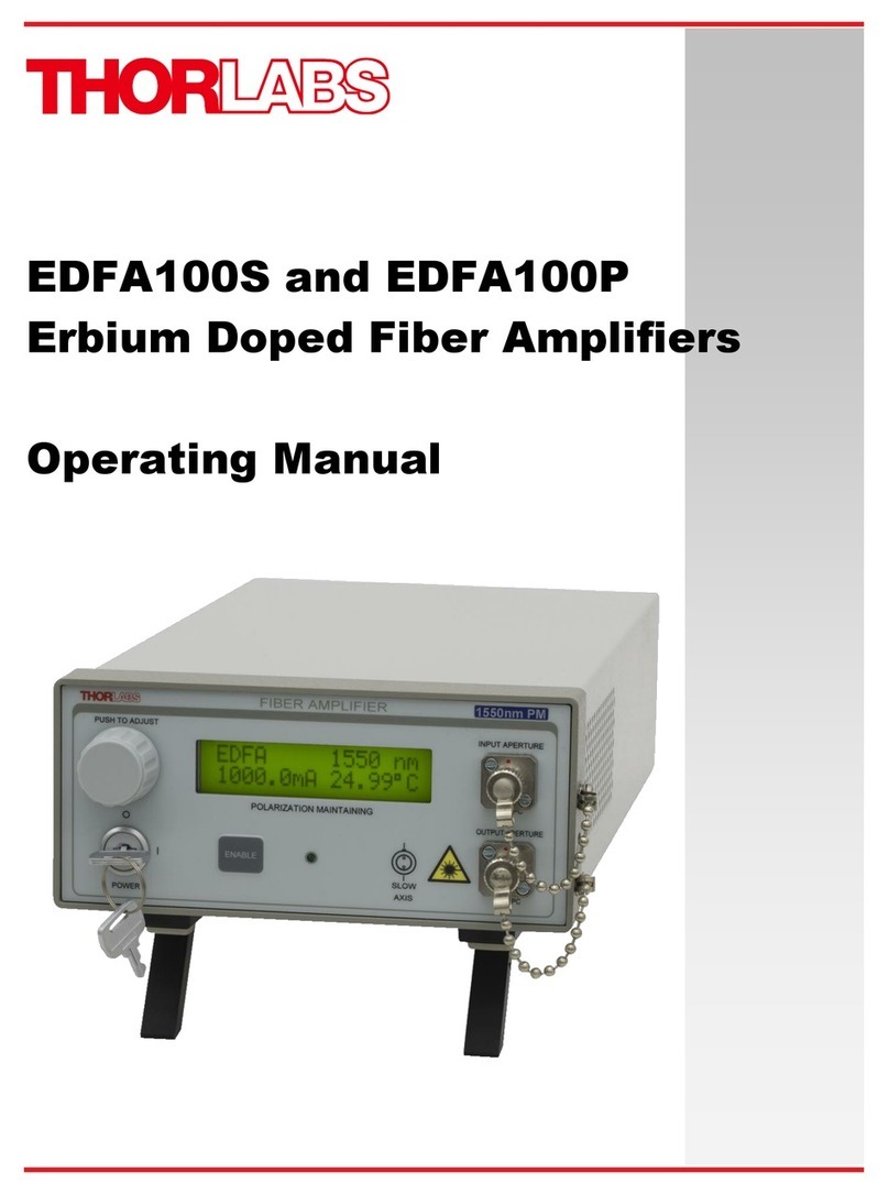 THORLABS EDFA100S operating manual