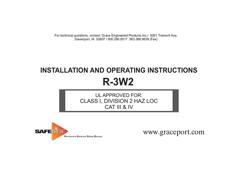 Grace Engineered Products SAFESIDE R-3W2 Installation and operating instructions