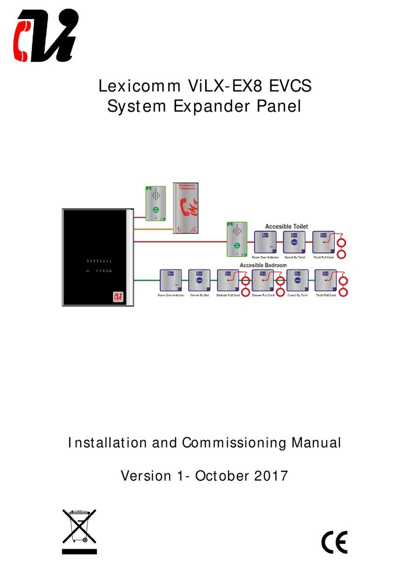 Lexicomm ViLX-EX8 Installation and commissioning manual