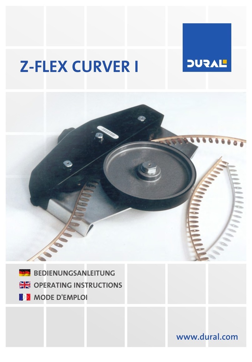 Dural Z-FLEX CURVER I operating instructions