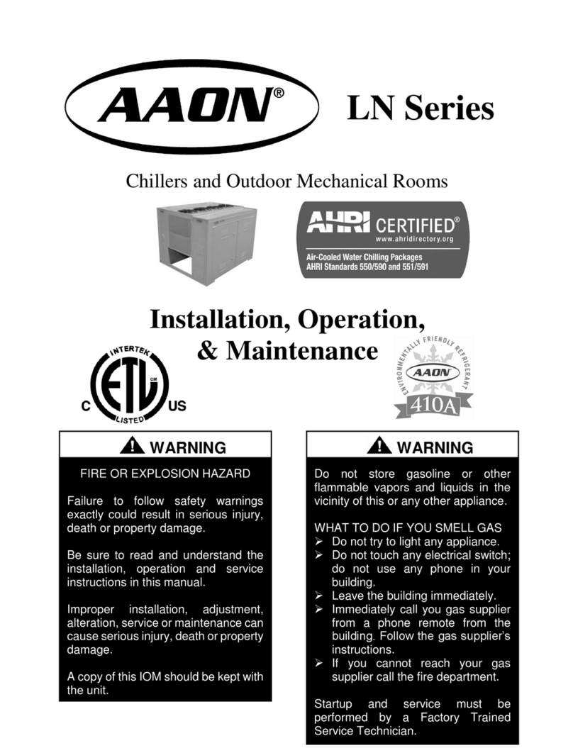 AAON LN Series Installation operation & maintenance