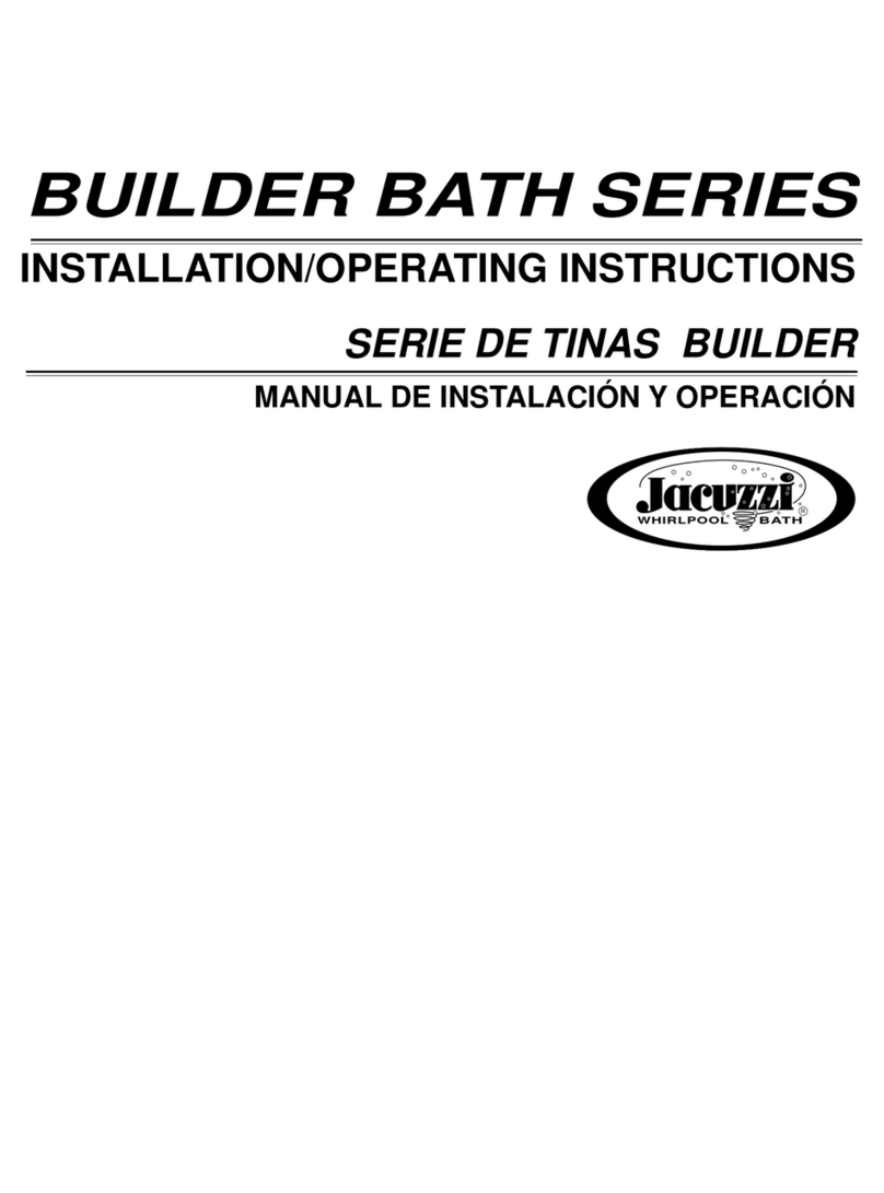 Jacuzzi ALENA 5 Installation & operating instructions