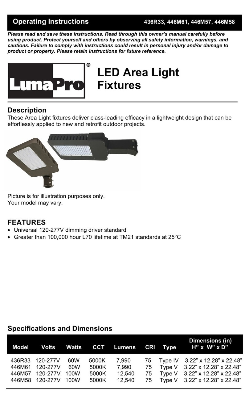 Grainger LumaPro 436R33 operating instructions