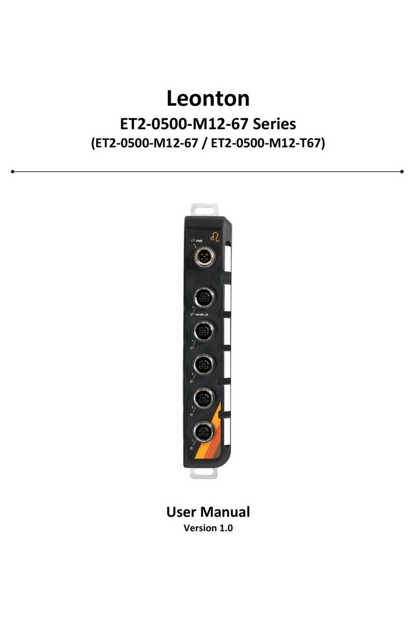 Leonton ET2-0500-M12-67 Series User manual Leonton ET2-0500-M12-67 Series User manual