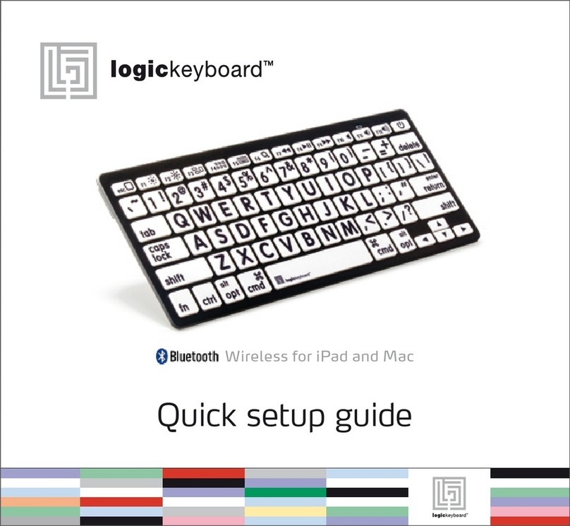 Logickeyboard LKB-LPBW-BTON Quick setup guide