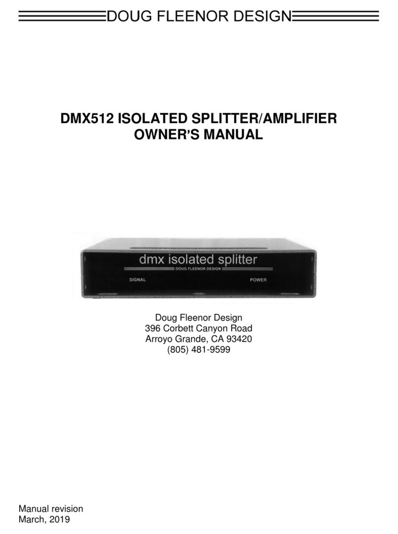 Doug Fleenor Design 123 User manual