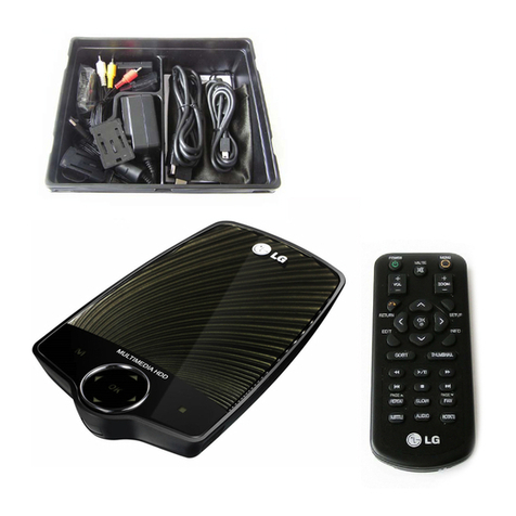 LG Portable Theater HXF2 User manual