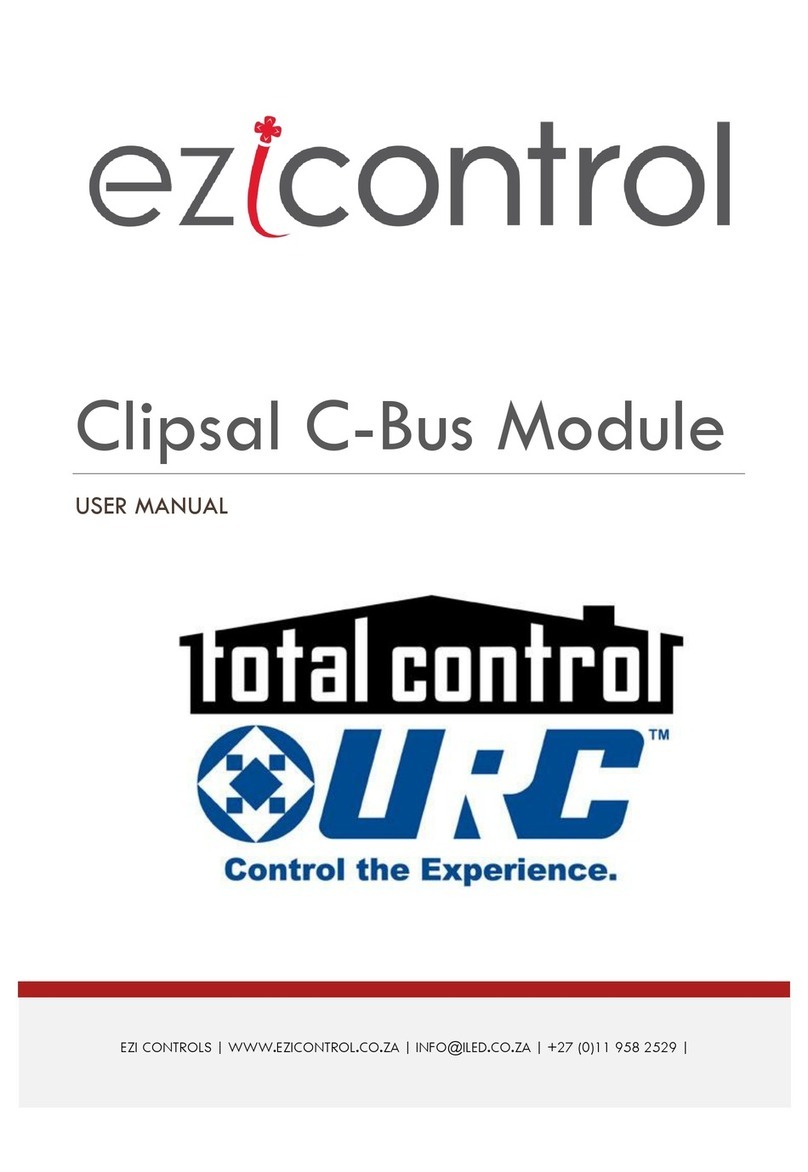 EZI Controls Total Control URC Clipsal C-Bus user manual EZI Controls Total Control URC Clipsal C-Bus user manual