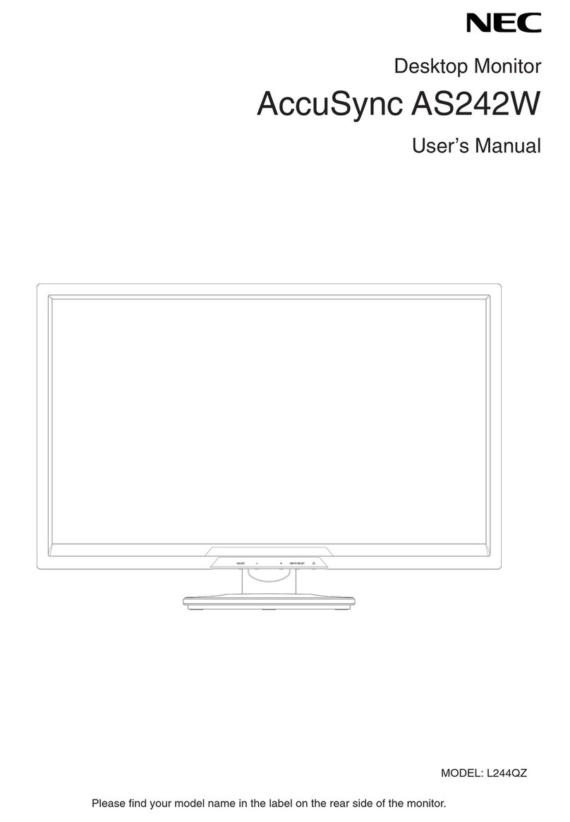 NEC AccuSync AS242W User manual NEC AccuSync AS242W User manual