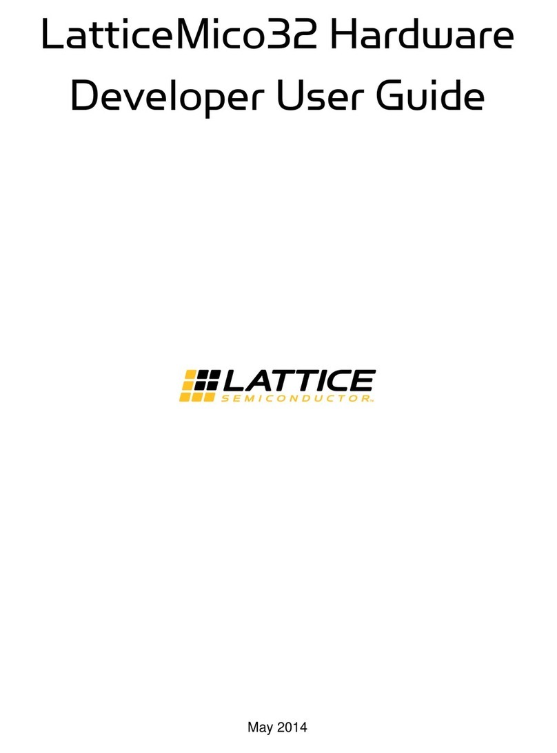 Lattice Semiconductor LatticeMico32 User manual