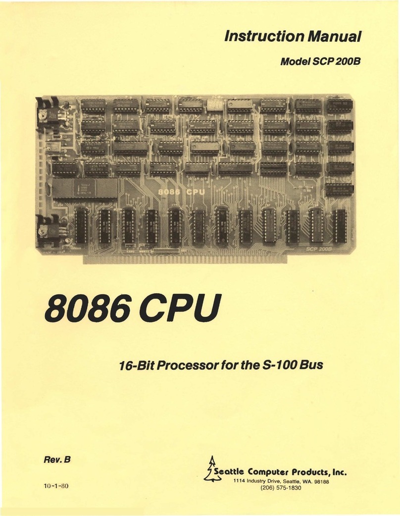 Seattle Computer Products 8086 CPU instruction manual