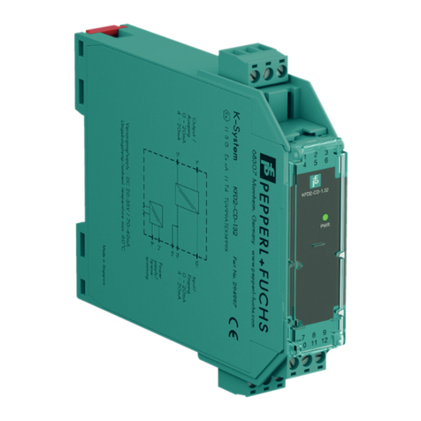Pepperl+Fuchs KFD2-CD-1.32 Series User manual