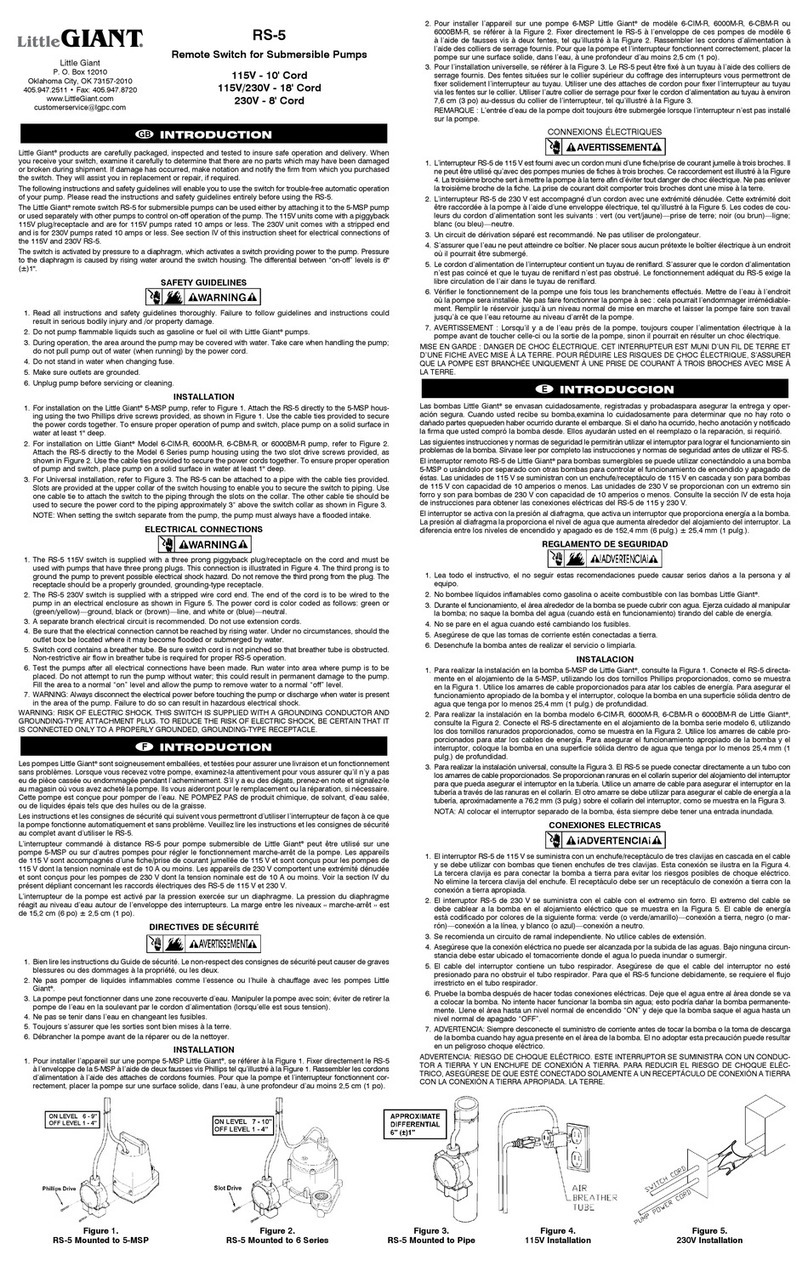 Little Giant RS-5 manual