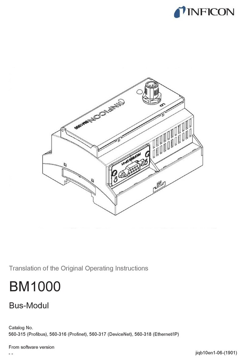 Inficon BM1000 Series operating instructions