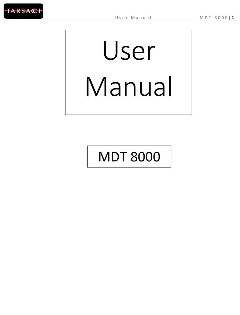 Tarsacci MDT 8000 user manual Tarsacci MDT 8000 user manual