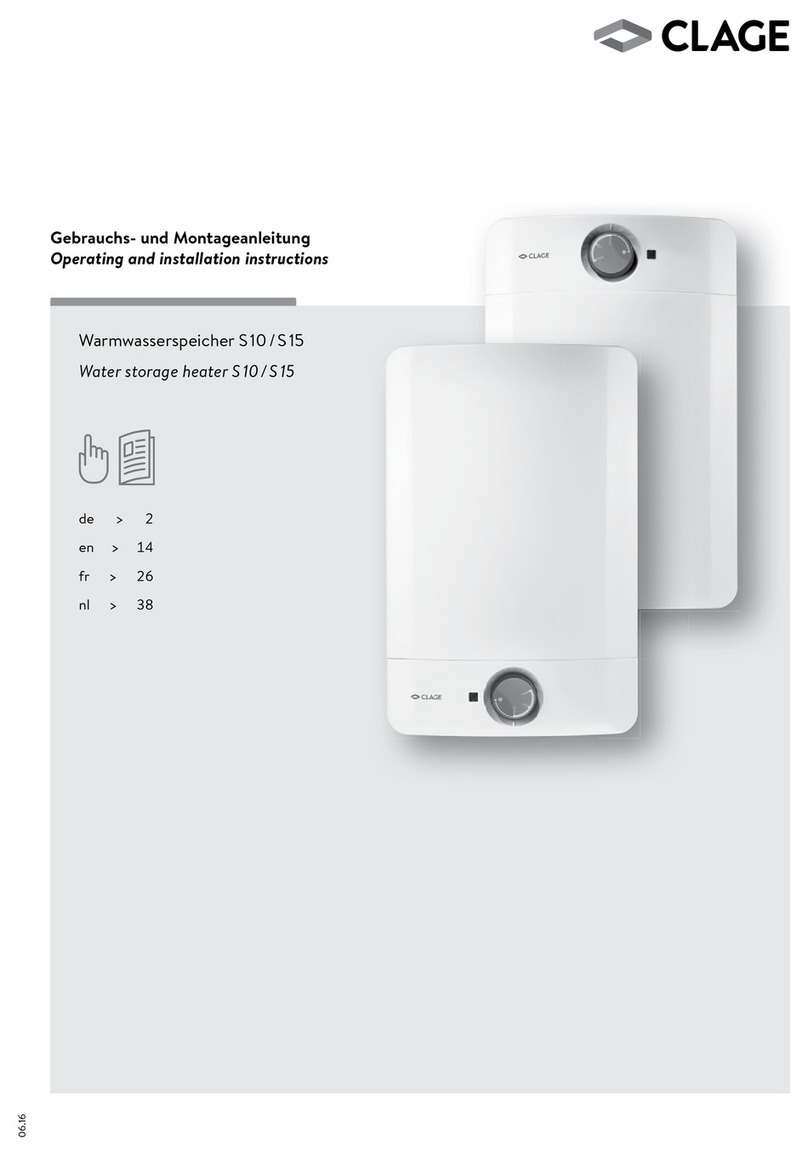 clage S 10 Series User manual