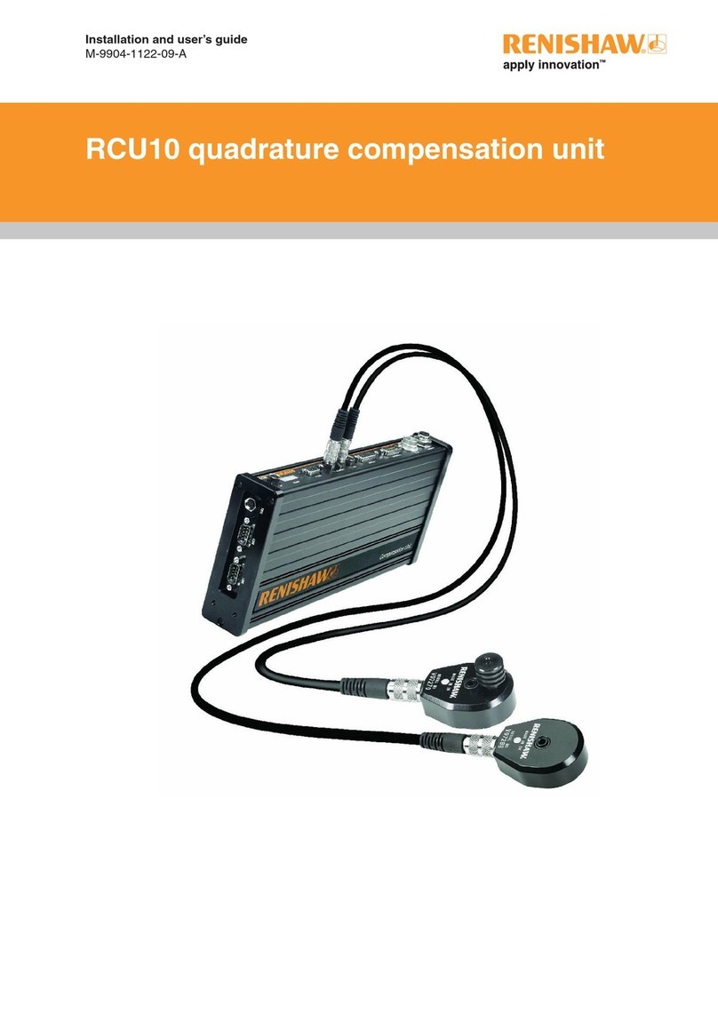 Renishaw RCU10 Installation and user guide