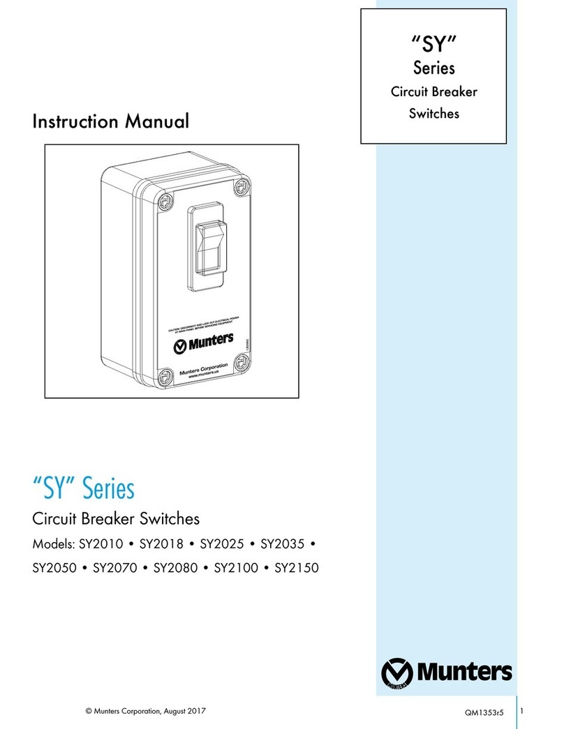 Munters SY Series instruction manual