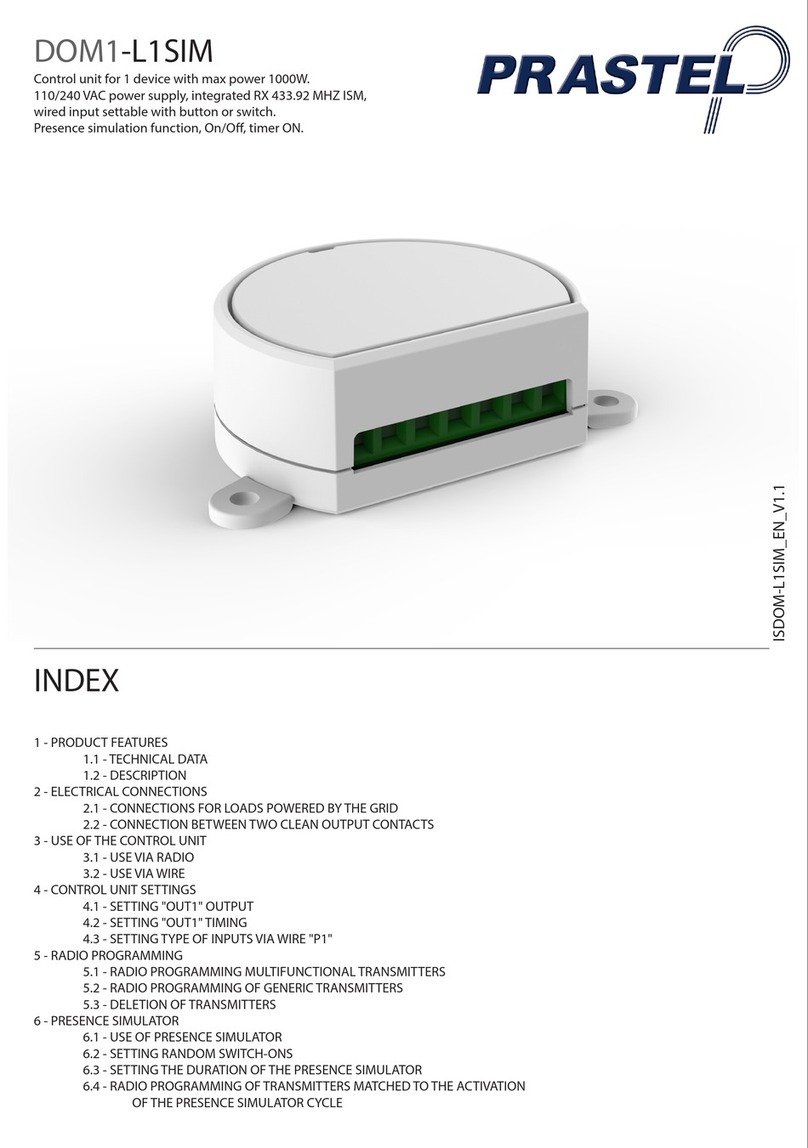 PRASTEL DOM1-L1SIM manual