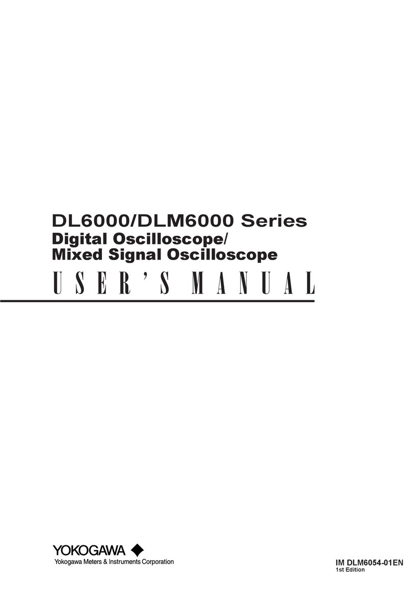 YOKOGAWA DL6000 Series User manual