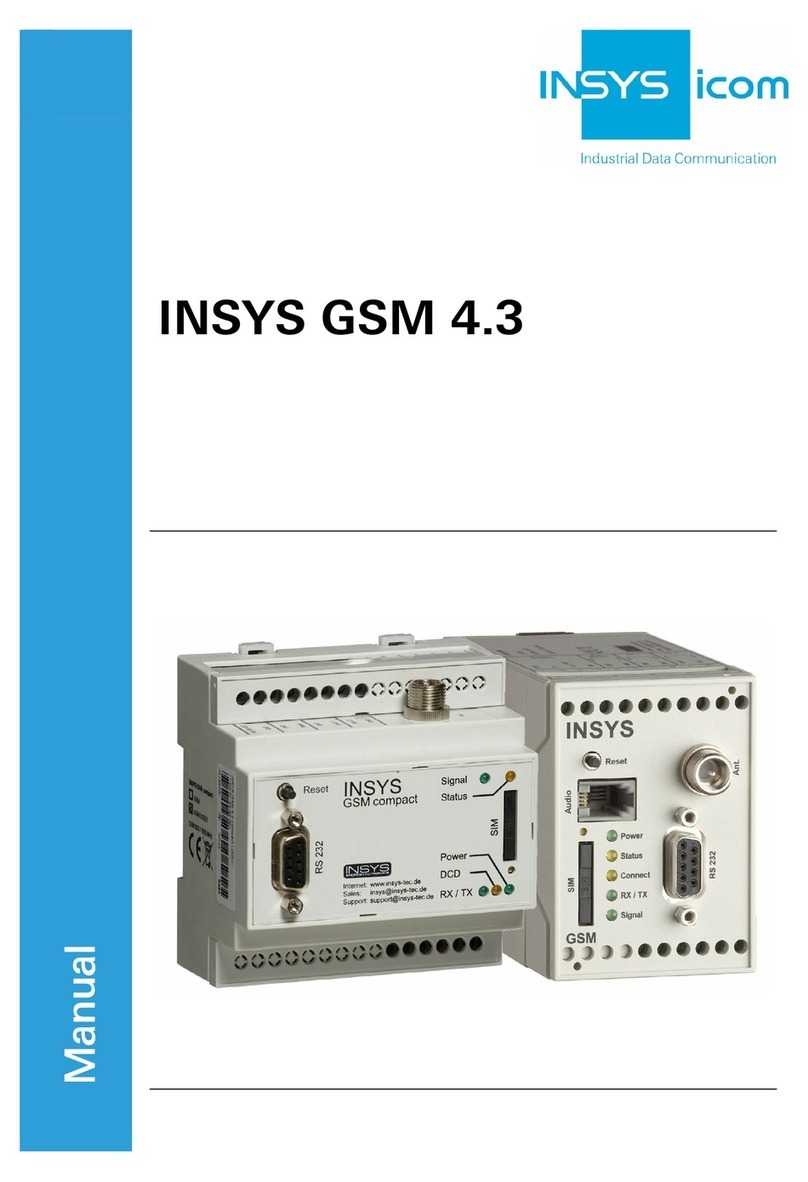 insys icom GSM 4.3 compact manual