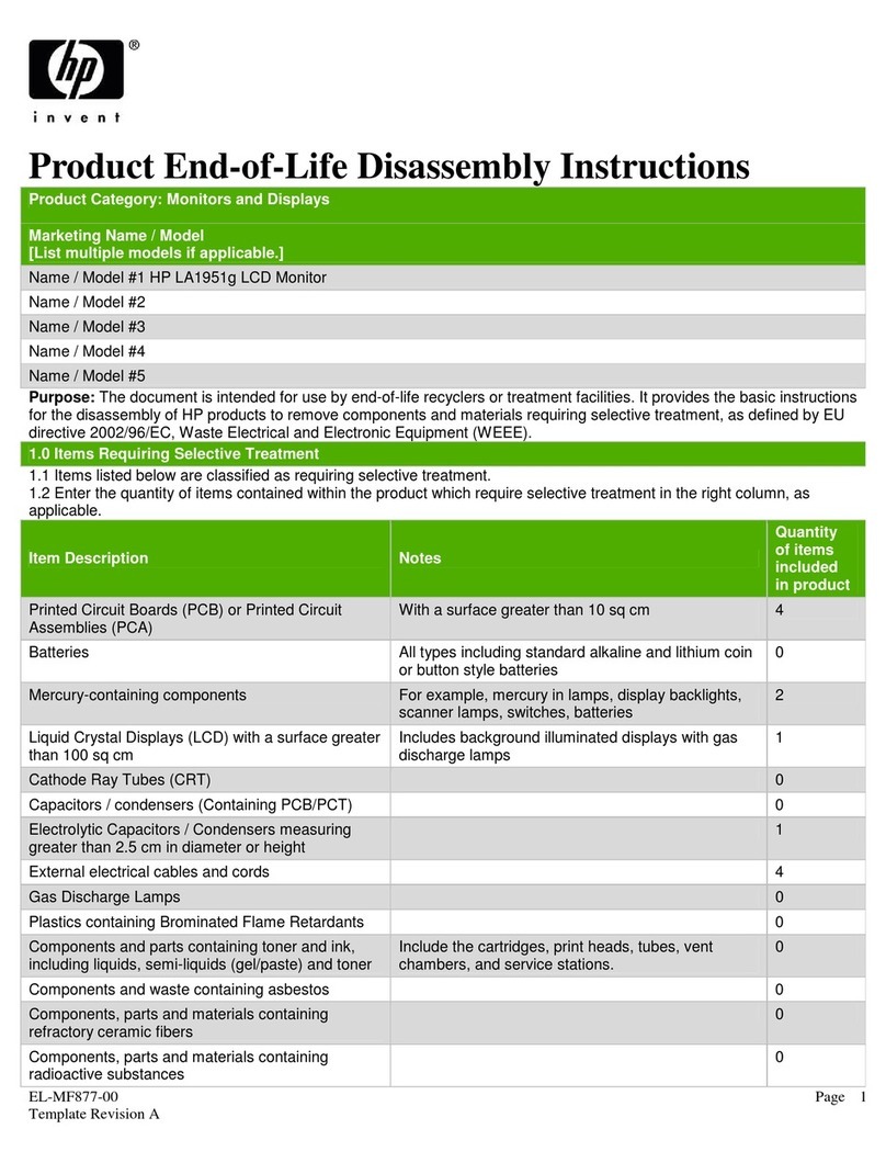 HP LA1*51g Series Installation instructions