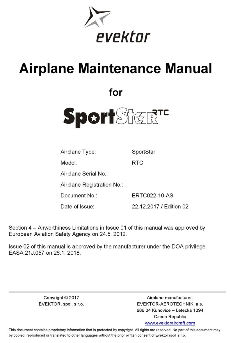 Evector SportStar RTC Maintenance manual