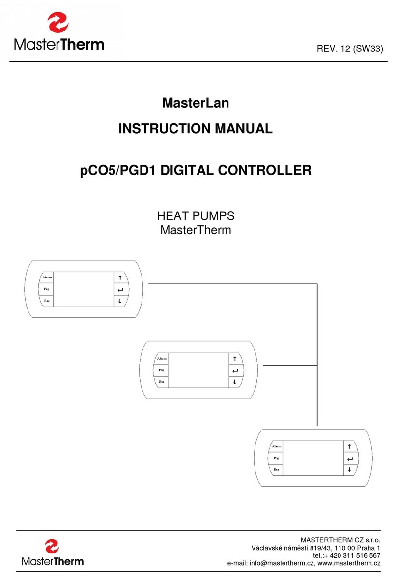 MASTERTHERM MasterLan pCO5 instruction manual MASTERTHERM MasterLan pCO5 instruction manual