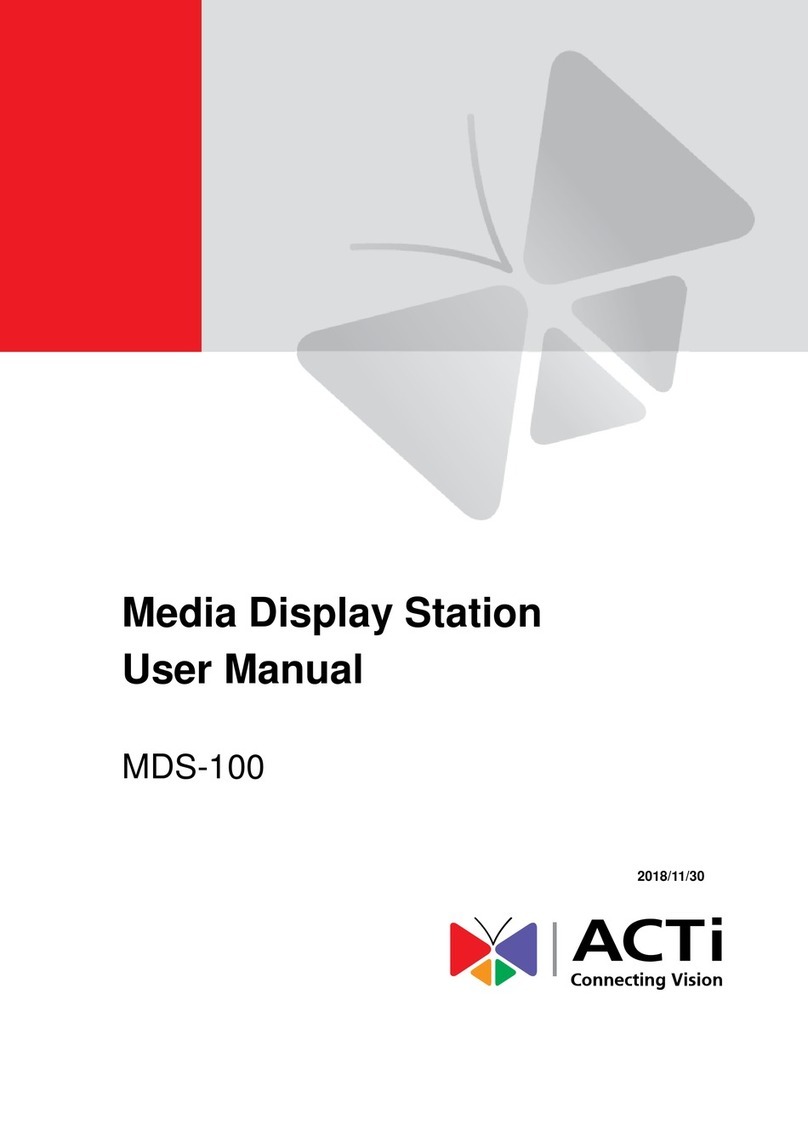 ACTi MDS-100 user manual