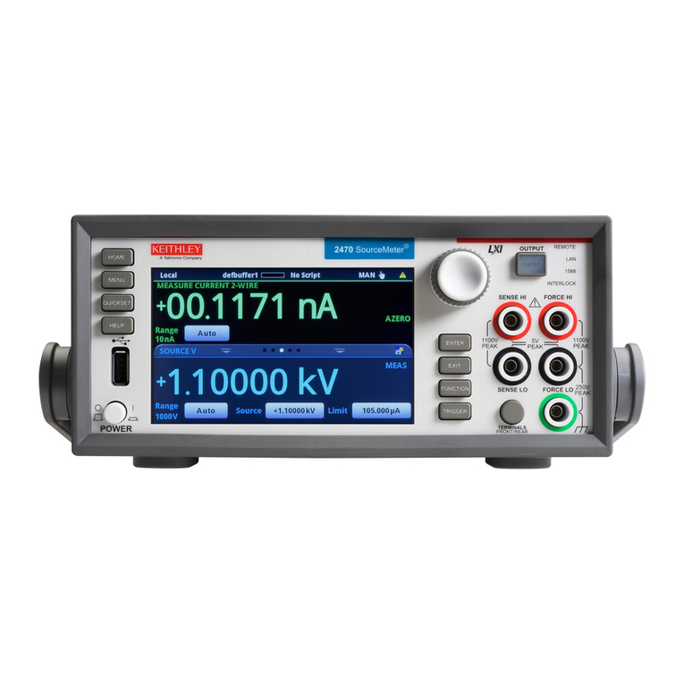 Keithley SourceMeter 2470 user manual