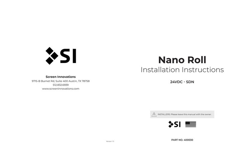 Screen Innovations Nano Roll 275 Series installation instructions
