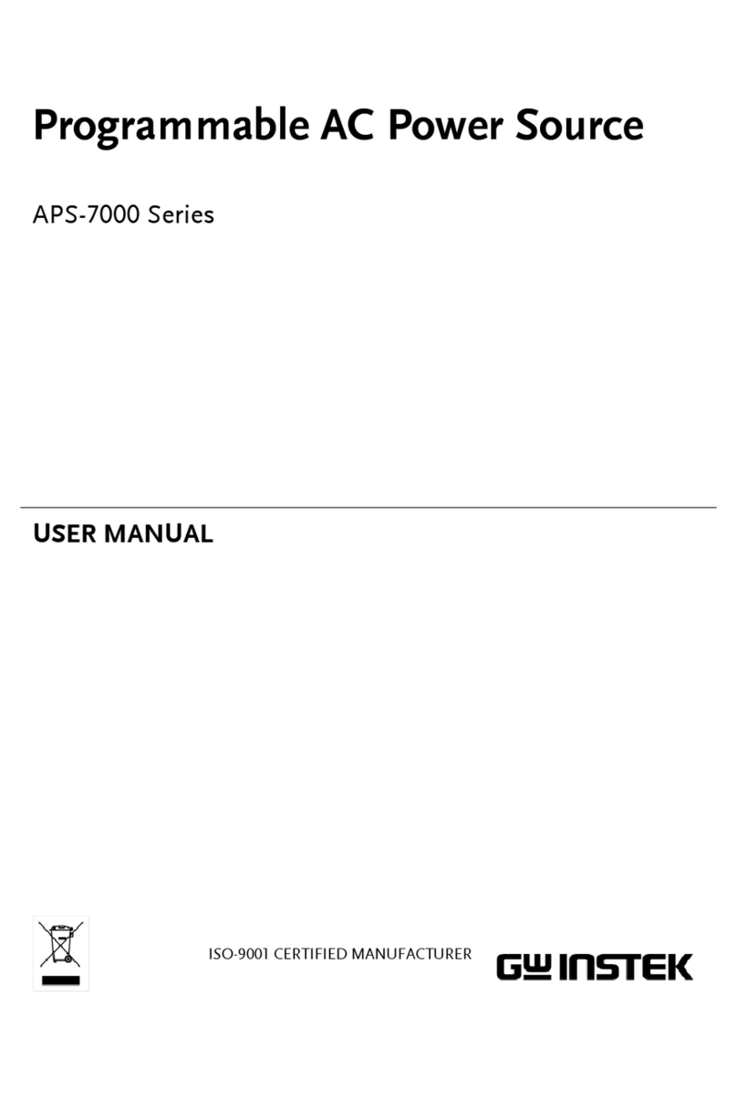 GW Instek APS-7000 Series user manual
