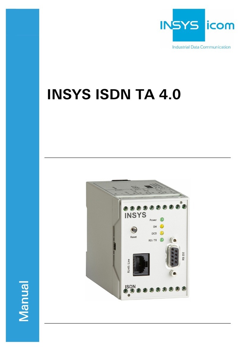 insys icom ISDN TA 4.0 manual