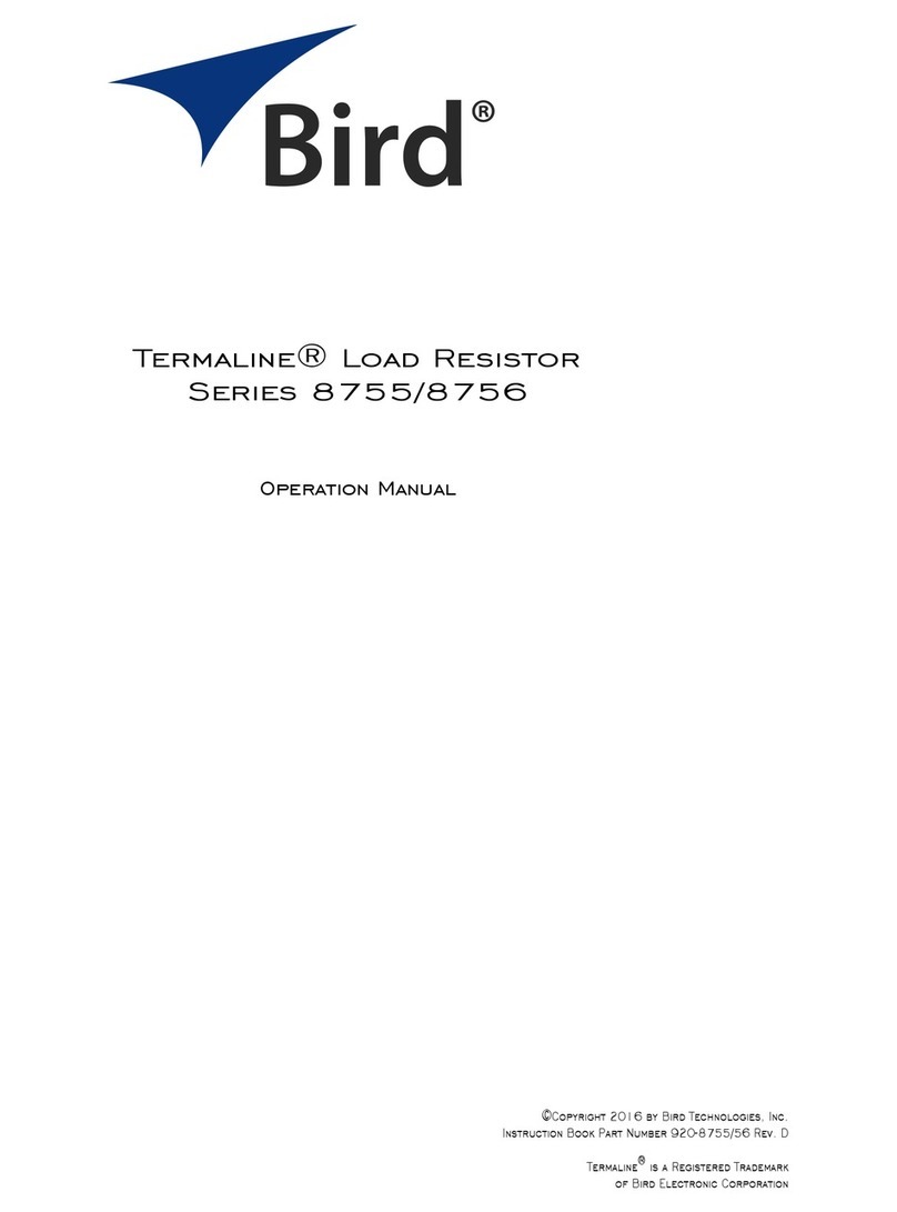 BIRD Termaline Series Operation manual