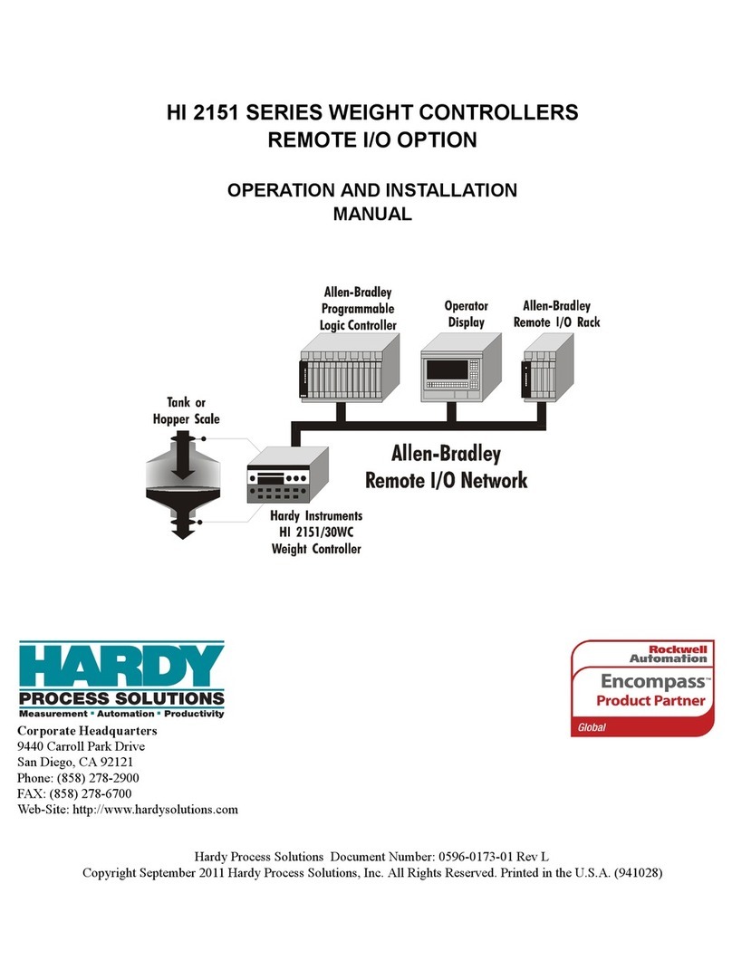 Hardy HI 2151 Series Operation and installation manual