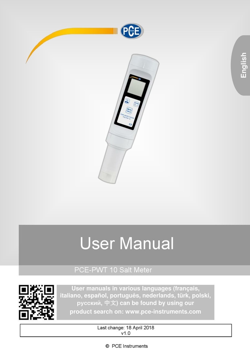 PCE Health and Fitness PCE-PWT 10 user manual