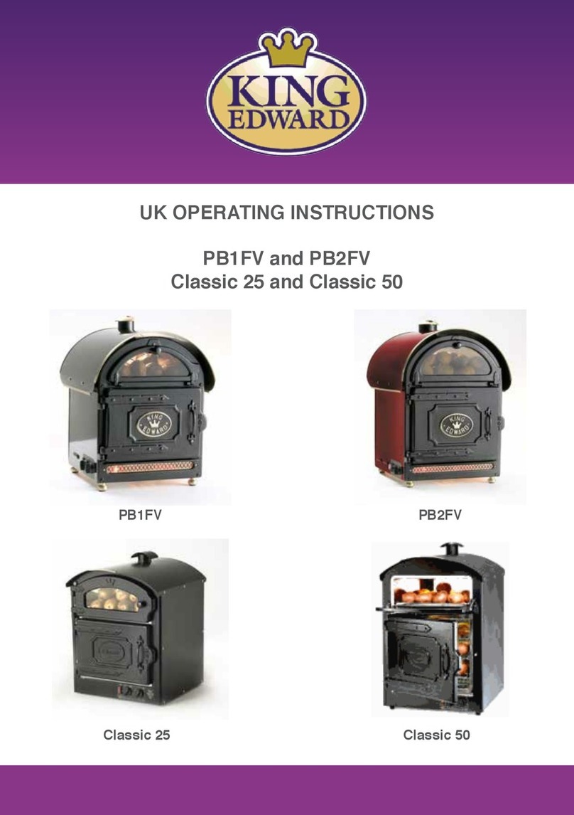 King Edward PB1FV operating instructions