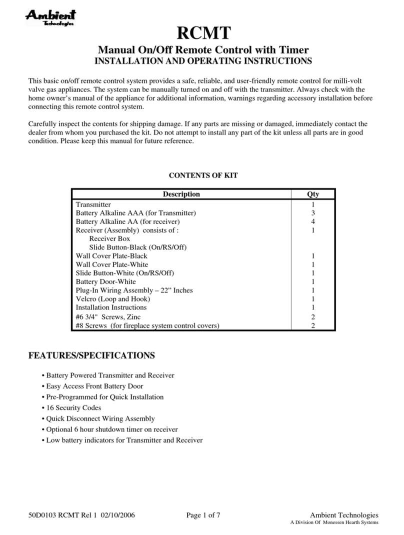 Ambient Technologies RCMT User manual
