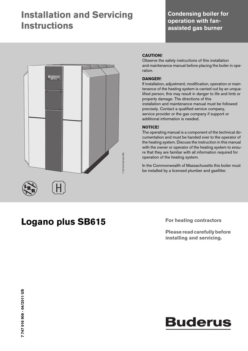 Buderus Logano plus SB615 Installation and servicing instructions