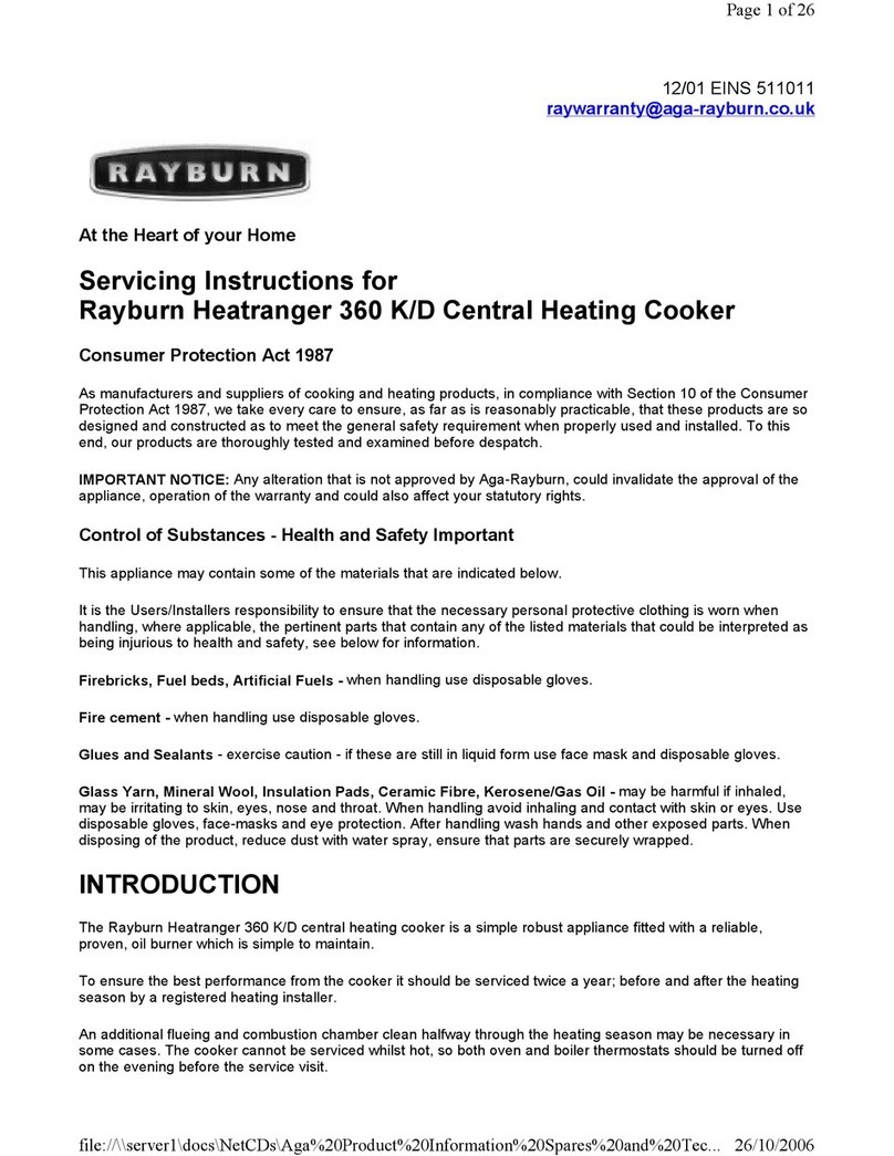 Rayburn Heatranger 360 K Servicing instructions
