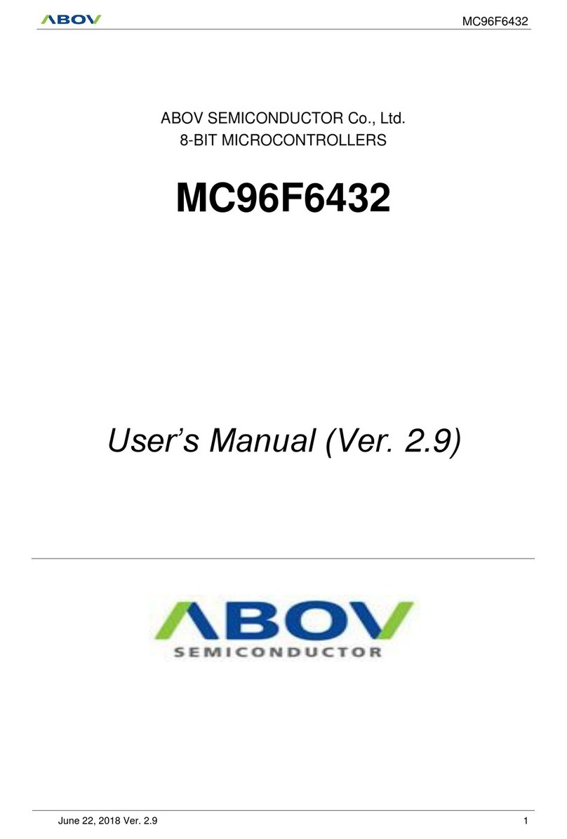 Abov MC96F6432 Series user manual