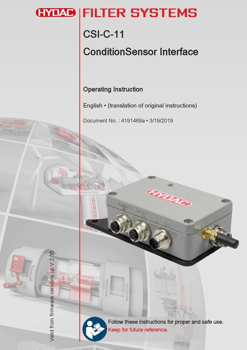 Hydac CSI-C-11 Operating	 instruction