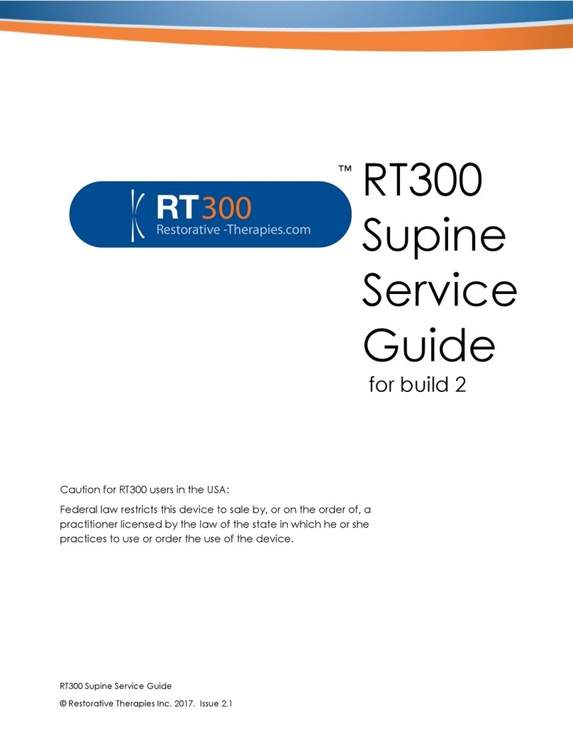Restorative Therapies RT300 Service guide