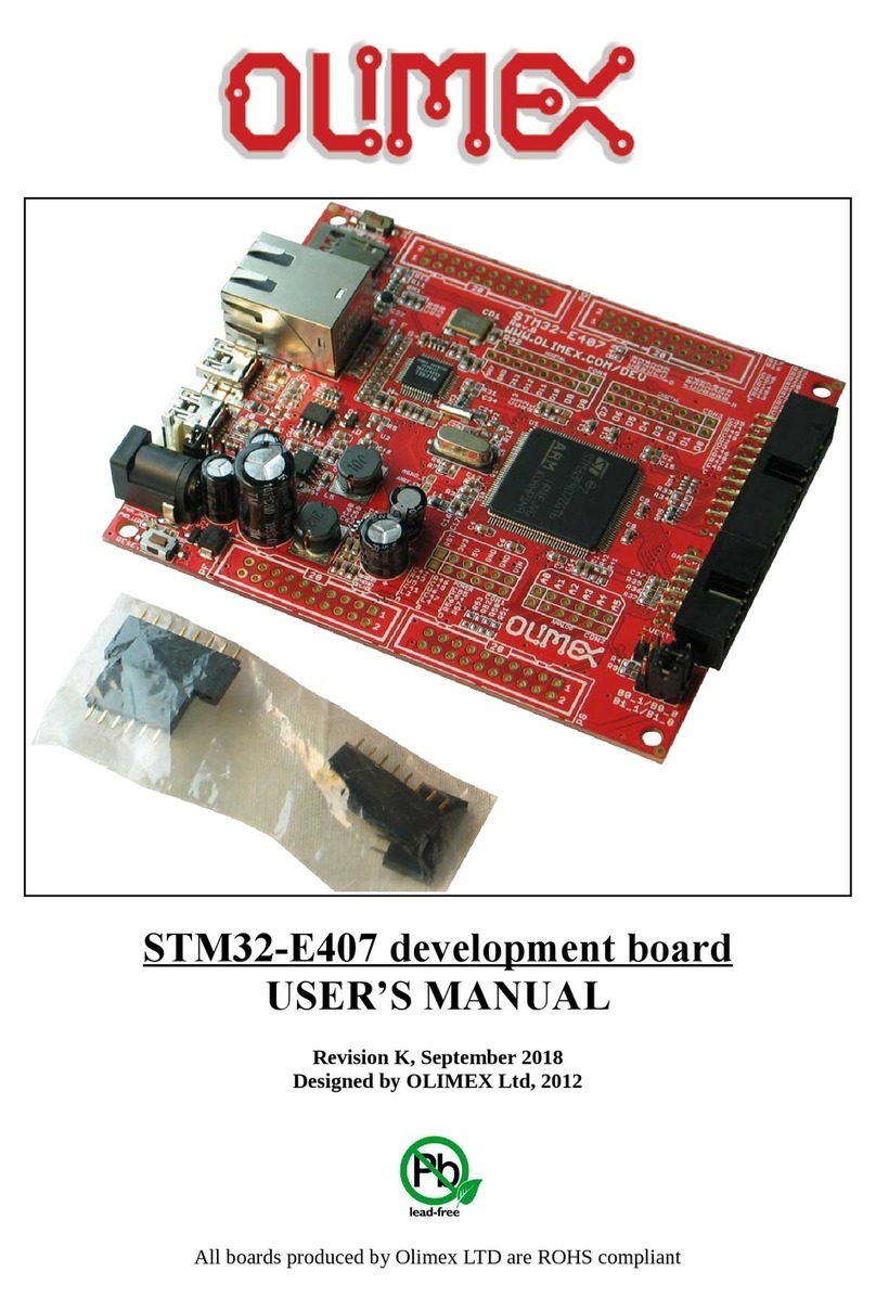 OLIMEX STM32-E407 User manual